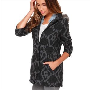 Jack by BB Dakota Rupert Faux Fur Trim Jacket M